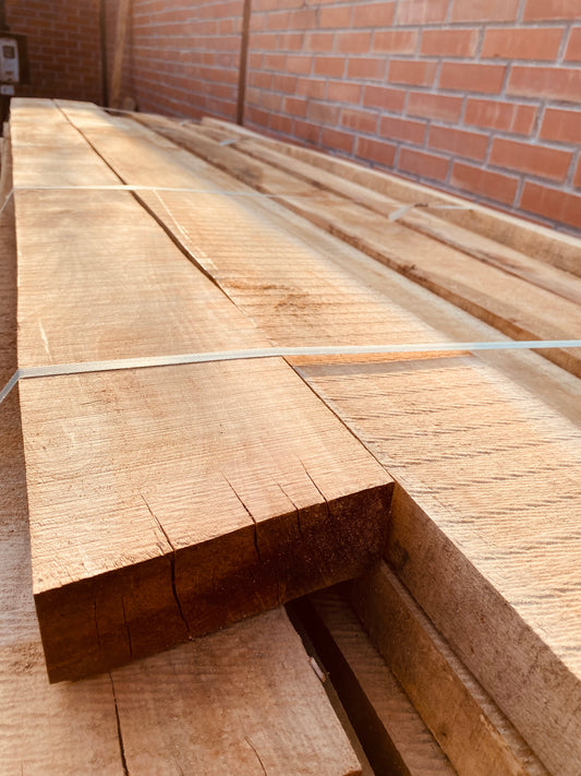 Viga roble dimensionado bruto 2X6X2.80