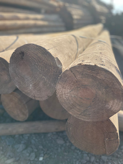 Poste Madera Impregnado 6 a 7 Pulgadas En 6 Metros